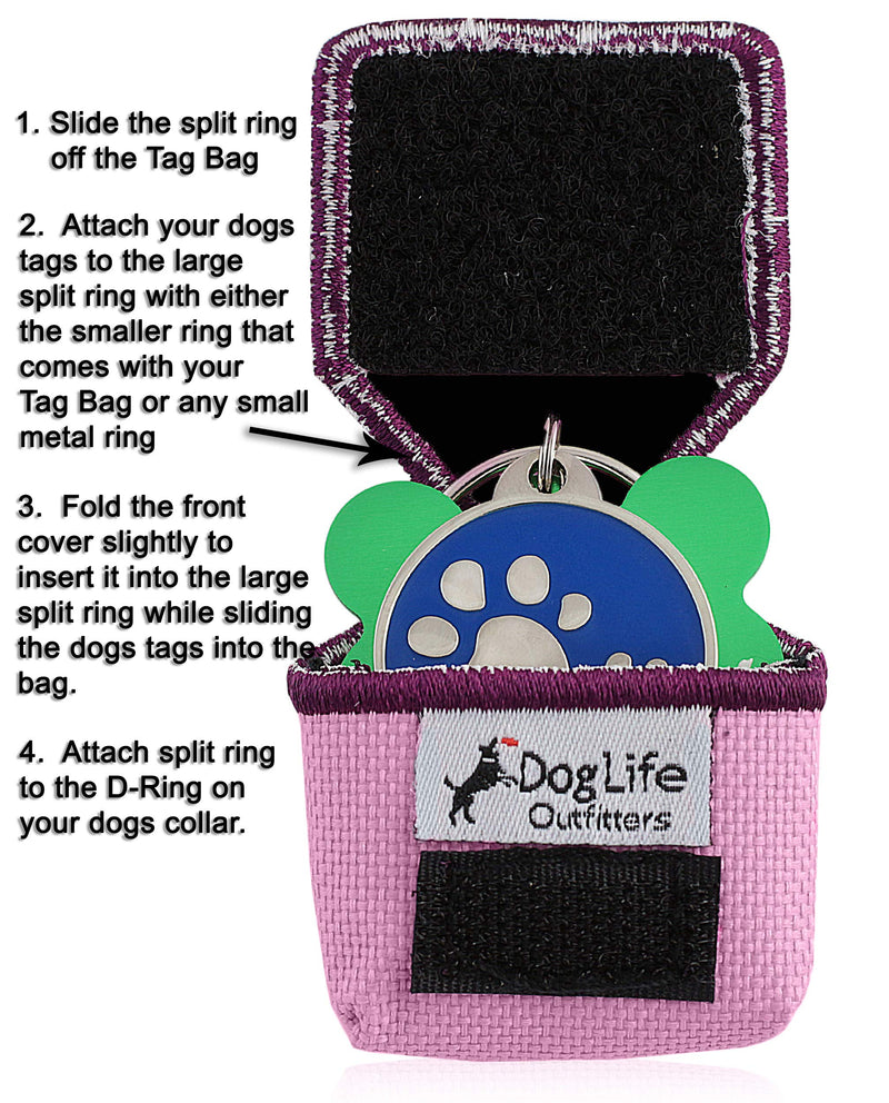 [Australia] - The Tag Bag - Dog Tag Silencer Pink/Diva 