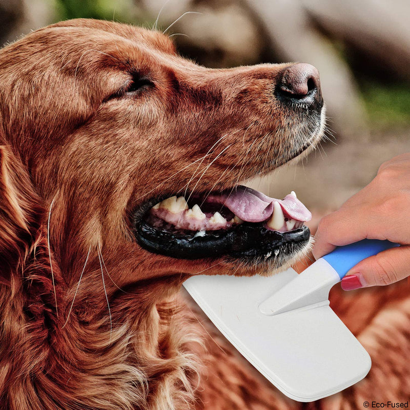 Pet Brush / Slicker Brush - Set of 2 - For Grooming Dogs, Cats and Other Pets - Remove Hair, Mats, Knots and Tangles - Reduce Shedding - Keep the Coat of your Pet Shiny and Clean - Comfortable Grip - PawsPlanet Australia