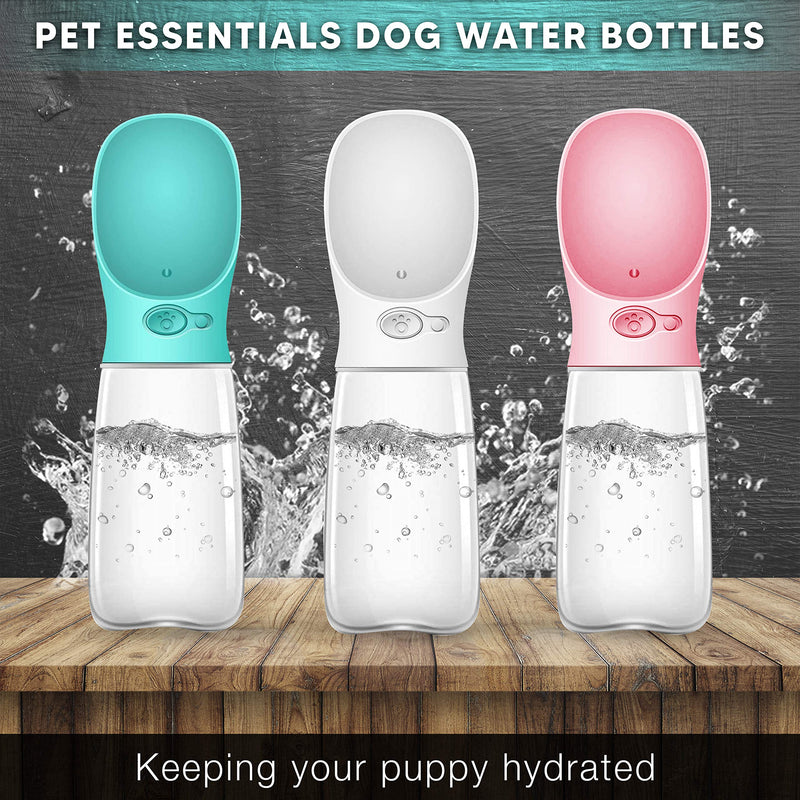 Pet Essentials Dog Water Bottles – Leakproof Travel Pet Water Bottle – Portable Bottle for Dogs and Cats – Premium Pet Bowl Dispenser Small Rosé Pink - PawsPlanet Australia