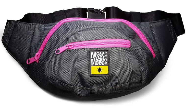 [Australia] - Max & Molly Dog Treat Training Waist Bag, Multi-Compartment Pouch for Storing Treats, Toys and Accessories with Built-in Poop Bag Dispenser, Adjustable Size, Blue 