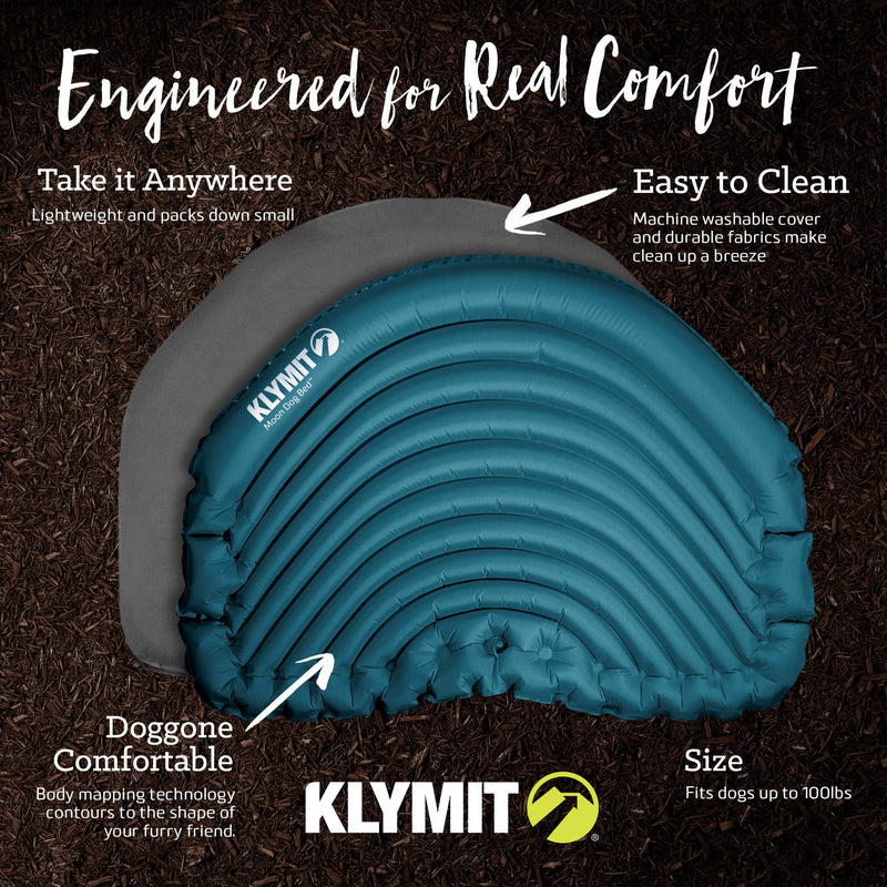 [Australia] - Klymit Moon Dog Bed for Backpacking, Camping and Travel, Large 