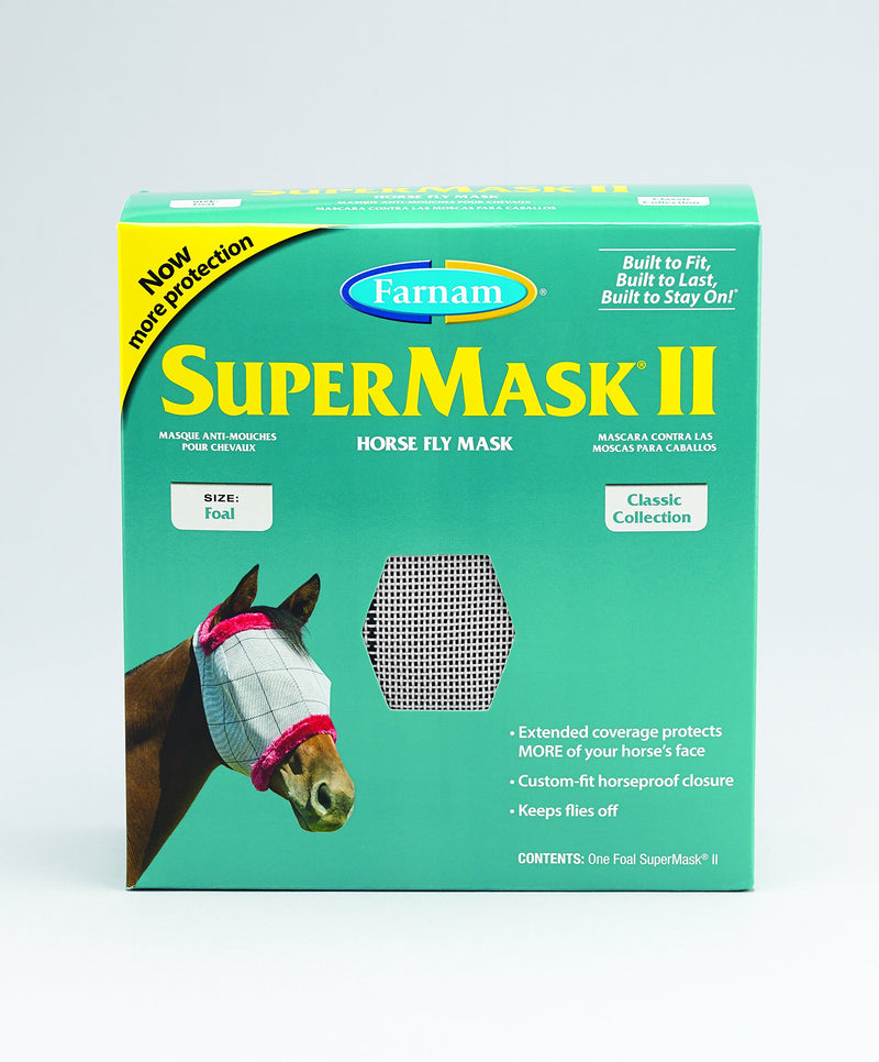 SuperMask II Horse Fly Mask Classic Collection, Assorted Foal Standard Packaging - PawsPlanet Australia
