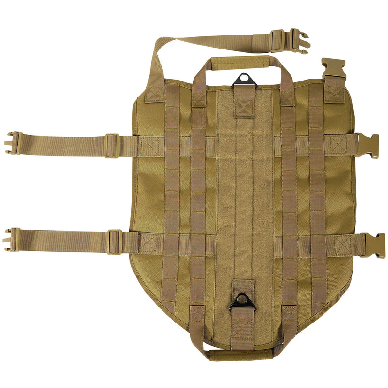 [Australia] - LIVABIT Canine Service Dog Tactical Molle Vest Harness [ Also for Cats & Puppies ] TAN Small 