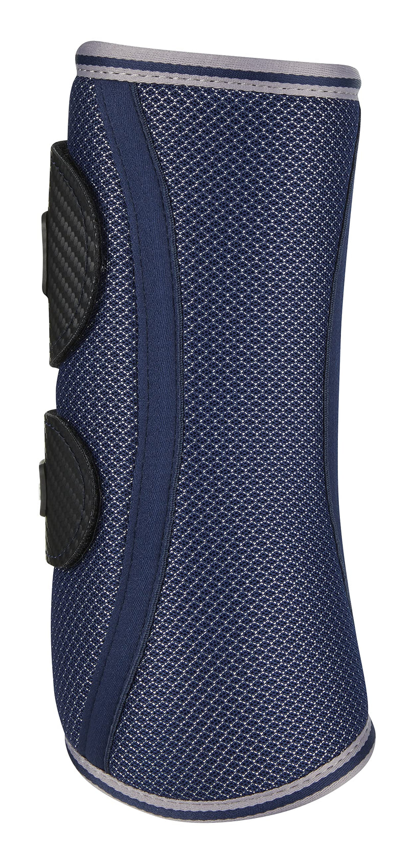 LeMieux Carbon Mesh Wrap Horse Boots Pairs in Navy with Stretch Cotton Inner Lining for Front & Hind Legs - Tendon Protection - Small - PawsPlanet Australia