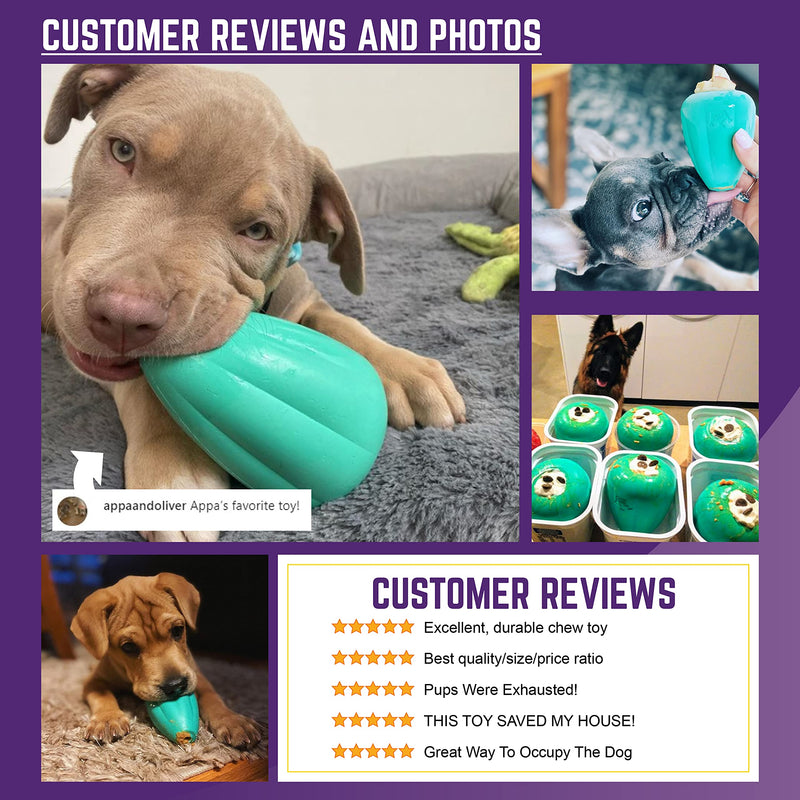 Chew King Premium Treat Dog Toy, Extremely Durable Natural Rubber Toy, Filler Toy, Pack of 2 Large - 2 pack - PawsPlanet Australia