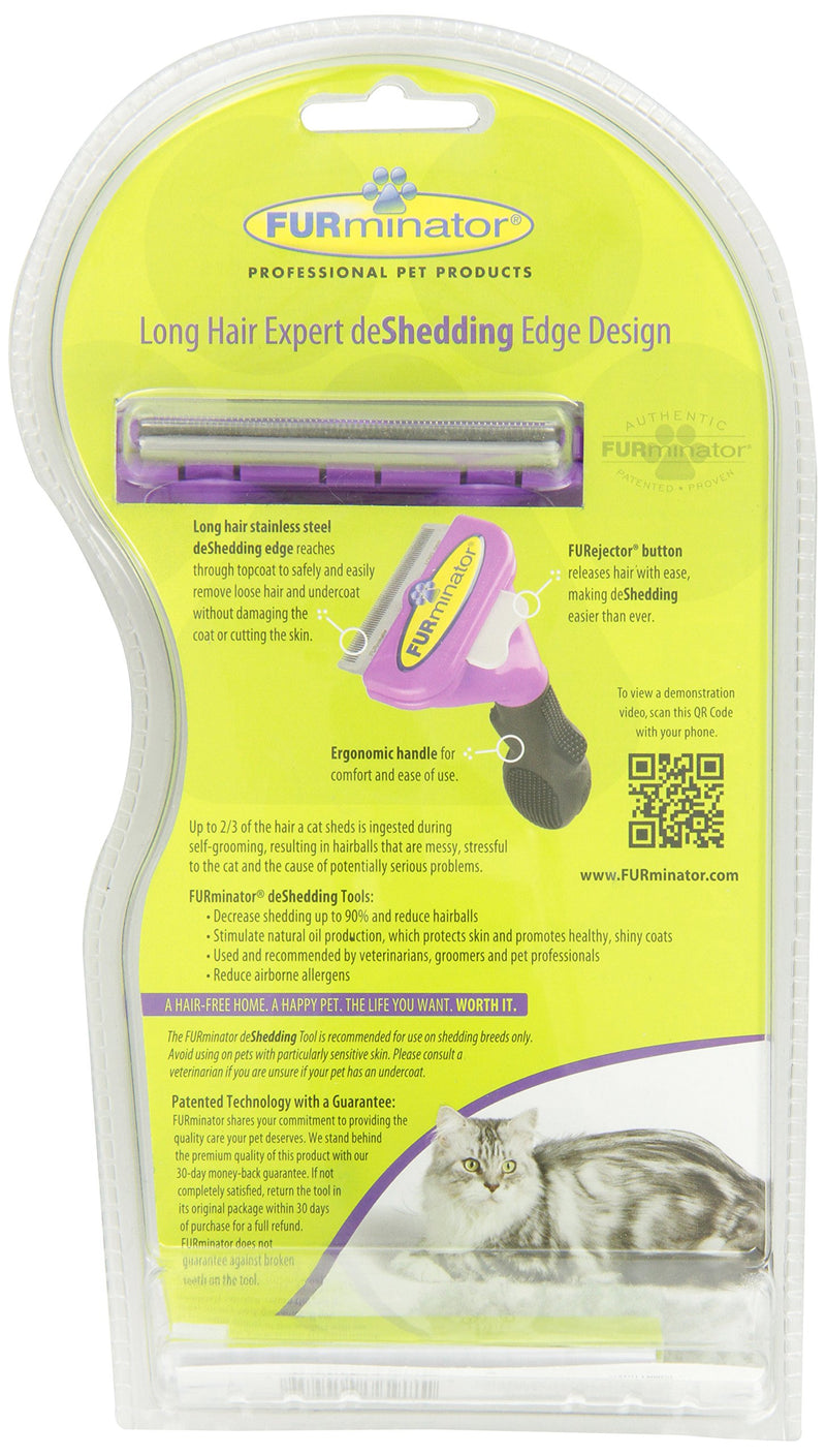 Furminator Long Hair deShedding Tool for Cats, Large - PawsPlanet Australia