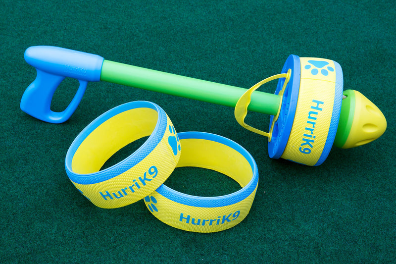 [Australia] - HurriK9 - Flying Ring Launcher for Dogs Starter Pack- Launcher + 3 Rings 