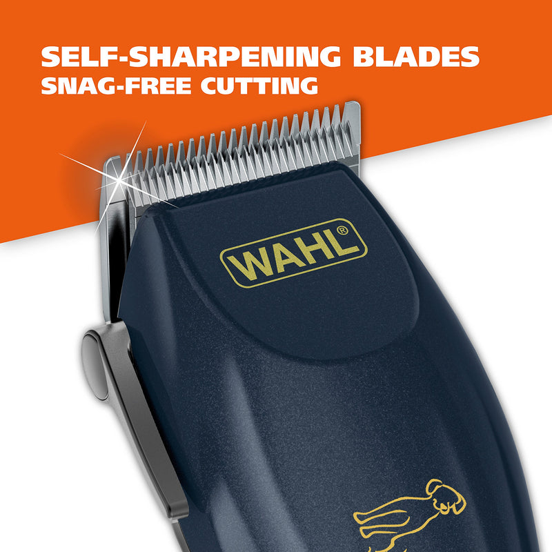 WAHL Lithium Ion Deluxe Pro Series Rechargeable Pet Clipper Grooming Kit with Low Noise & Heavy Duty Motor for Cordless Electric Trimming & Shaving Dogs – Model 9591-2100 - PawsPlanet Australia