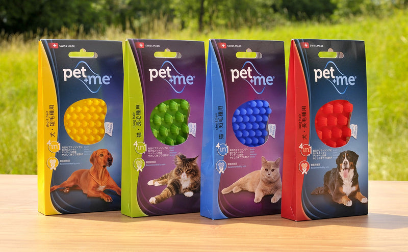 Pet+Me PETM005 long hair cat brush, green - PawsPlanet Australia