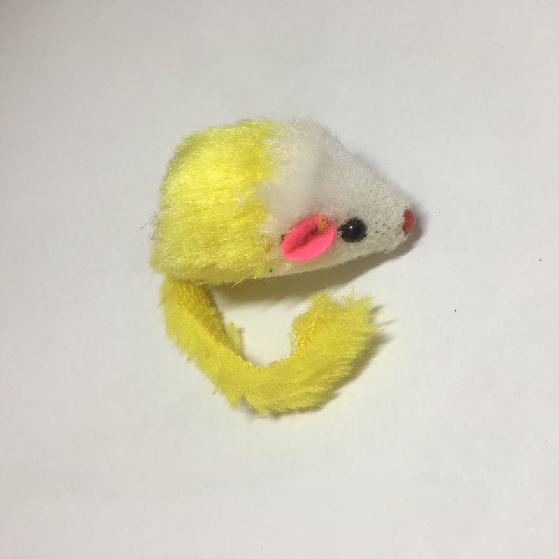 [Australia] - Keklle Play Fur Mice Cat Toys – Mixed Bag of 10 Play Mice with Rattling Sounds – 4 Color Variety Pack of Catnip Toy 