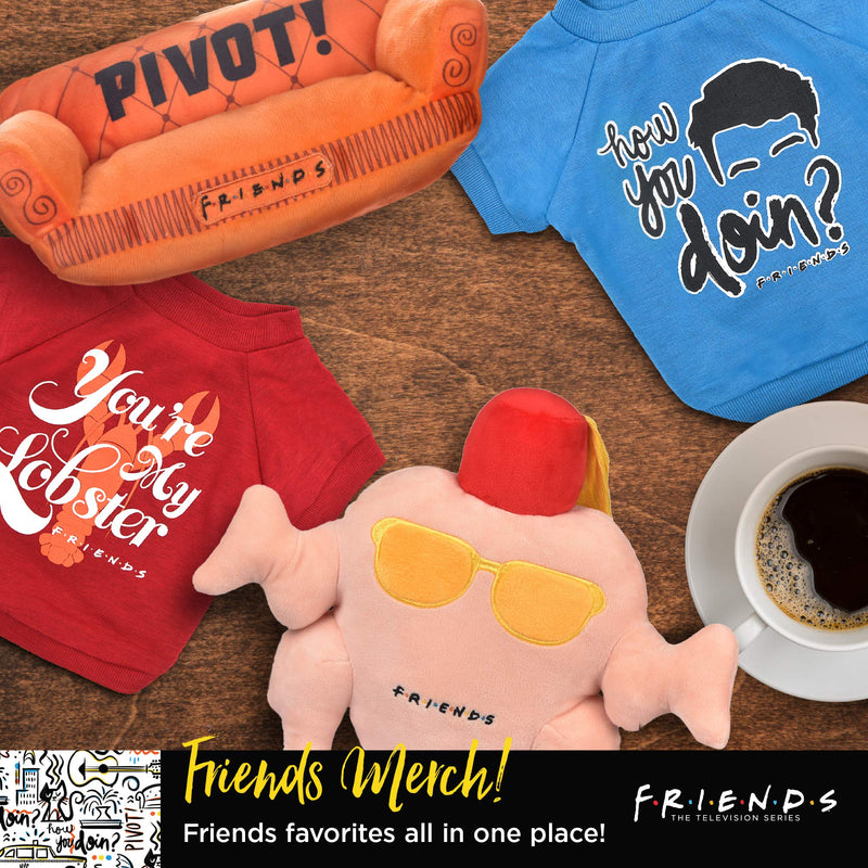 Warner Brothers for Pets Friends TV Show Plush Dog Toy| Cute Squeaky Friends Toy for All Dogs | Stuffed Dog Toys with Squeaker, Friends Memorabilia, Multiple Styles and Sizes 12 in. Central Perk Coffee Mug - PawsPlanet Australia