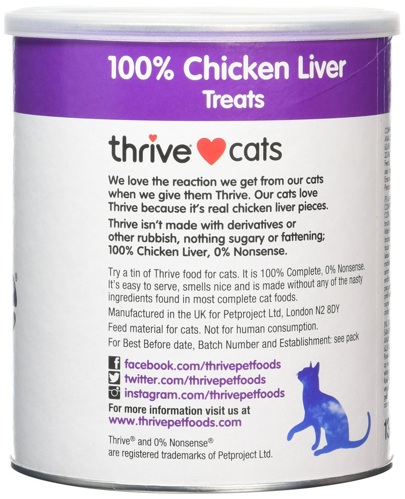 thrive Cat 100% CHICKEN LIVERCAT TREATS MaxiTube 1 135 g (Pack of 1) - PawsPlanet Australia