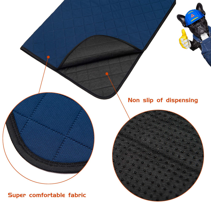 [Australia] - MICROCOSMOS Dog Training mat, Washable and Reusable Pee Pad, Super Absorbing Dog Whelping Pad, Leak Proof and Non Slip Puppy Training pad. Perfect at Home or in The Car. M-24" x 18" Blue 