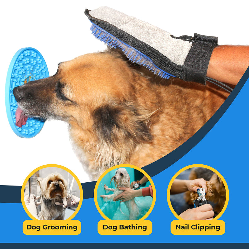 Generic, Dog Lick Pad|2pack 37 Strong Sucking Dispensing with a Distraction Device|Hooked to Wall| Delicious Peanut Butter Flavour| Lick Mat for Pets| Dog Care and Training. - PawsPlanet Australia