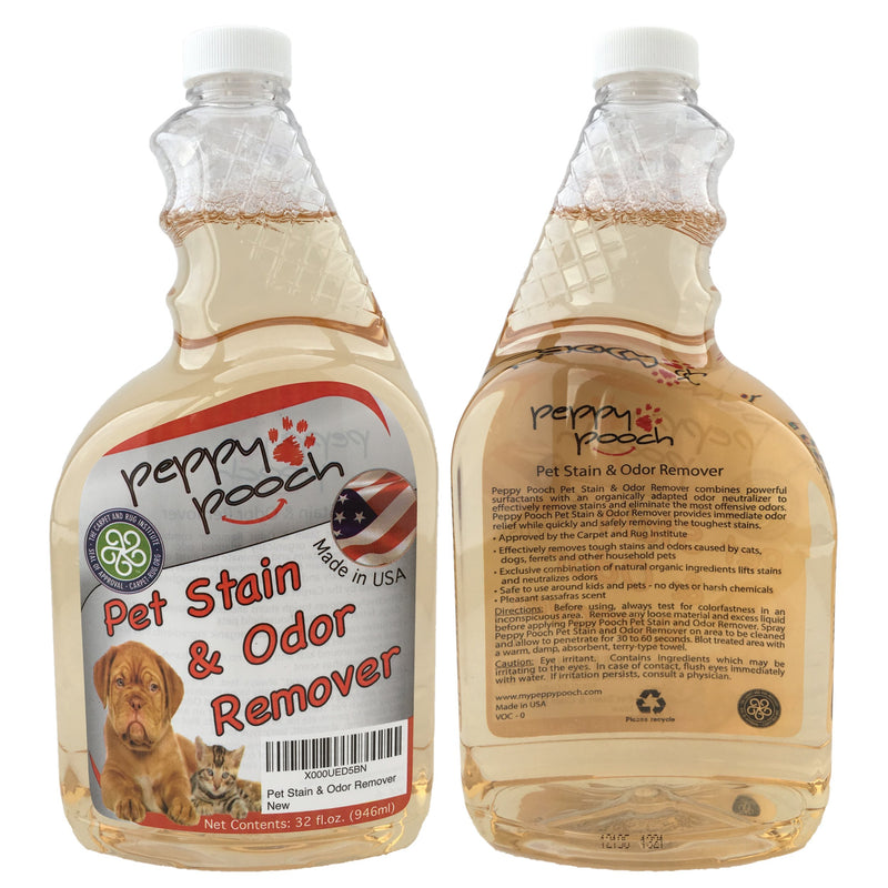 [Australia] - Peppy Pooch Pet Stain & Odor Remover 32 oz. Made in USA. 