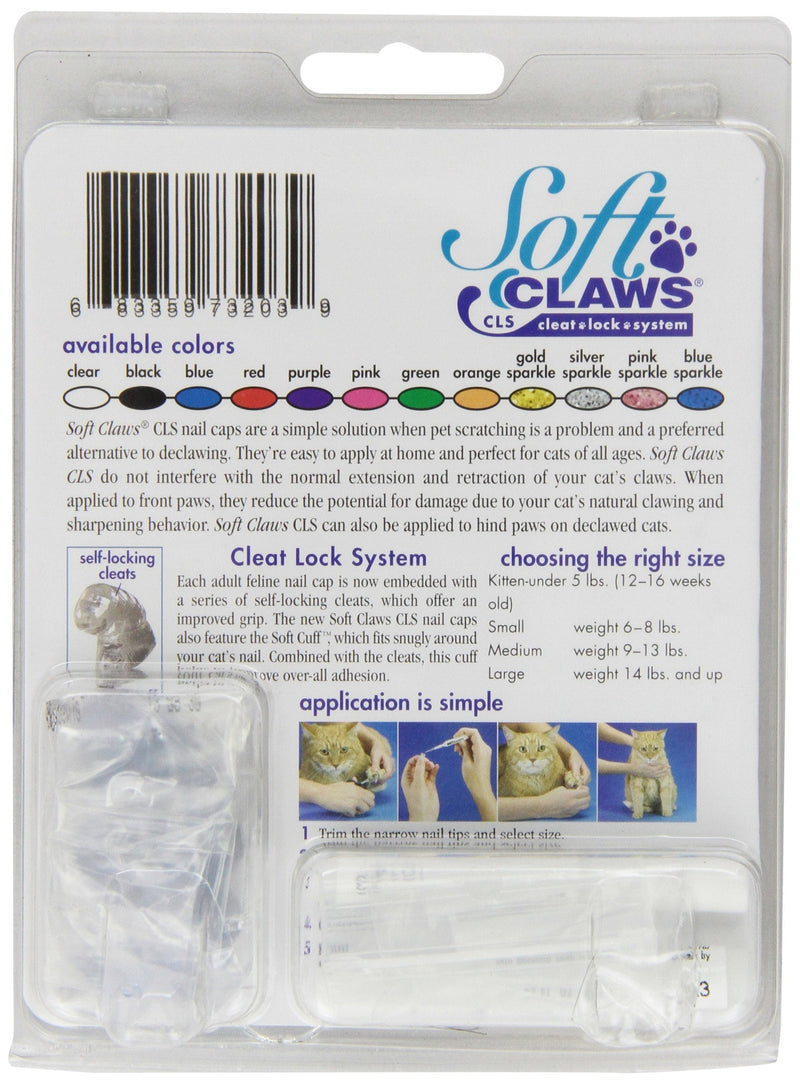 Soft Claws for Cats - CLS (Cleat Lock System), Size Small, Color Blue - PawsPlanet Australia