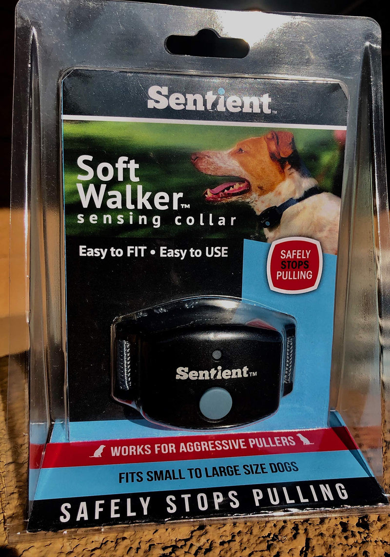[Australia] - Sentient Softwalker Leash Training Grey Collar, Fits Dogs Neck Size 9" to 29" 