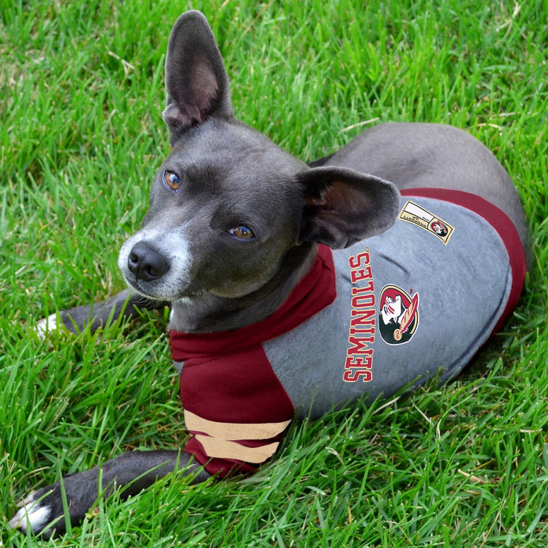 NCAA Florida State Seminoles Hoodie for Dogs & Cats, X-Small. | Collegiate Licensed Dog Hoody Tee Shirt | Sports Hoody T-Shirt for Pets | College Sporty Dog Hoodie Shirt. - PawsPlanet Australia