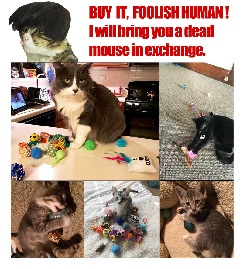 [Australia] - Highland Farms Select Cat Toys Variety Pack for Kitty 20 Pieces 