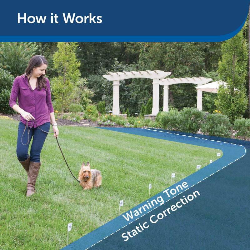 [Australia] - PetSafe In-Ground Fence for Dogs and Cats over 8 lb - from the Parent Company of INVISIBLE FENCE Brand - Includes Lightweight Waterproof Collar with Tone and Static Correction Deluxe Ultralight Collar Only 