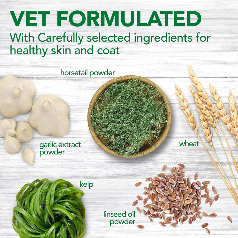 Vet's Best Skin & Coat Dog Supplements - Promotes Heathy Skin & shiny Coat (60 Tablets) - PawsPlanet Australia
