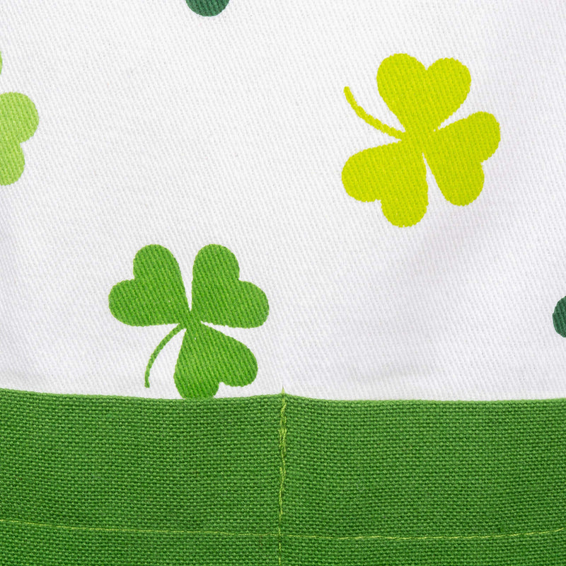 DII CAMZ11098 St. Patrick's Day Cotton Apron with Pocket and Extra Long Ties, Shamrock Shake - PawsPlanet Australia