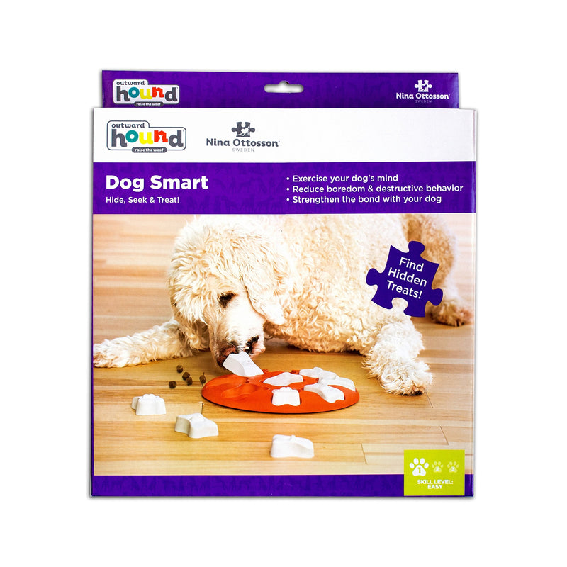 Nina Ottosson by Outward Hound Dog Smart Orange Interactive Treat Puzzle Dog Toy Level 1 (Easy) - PawsPlanet Australia