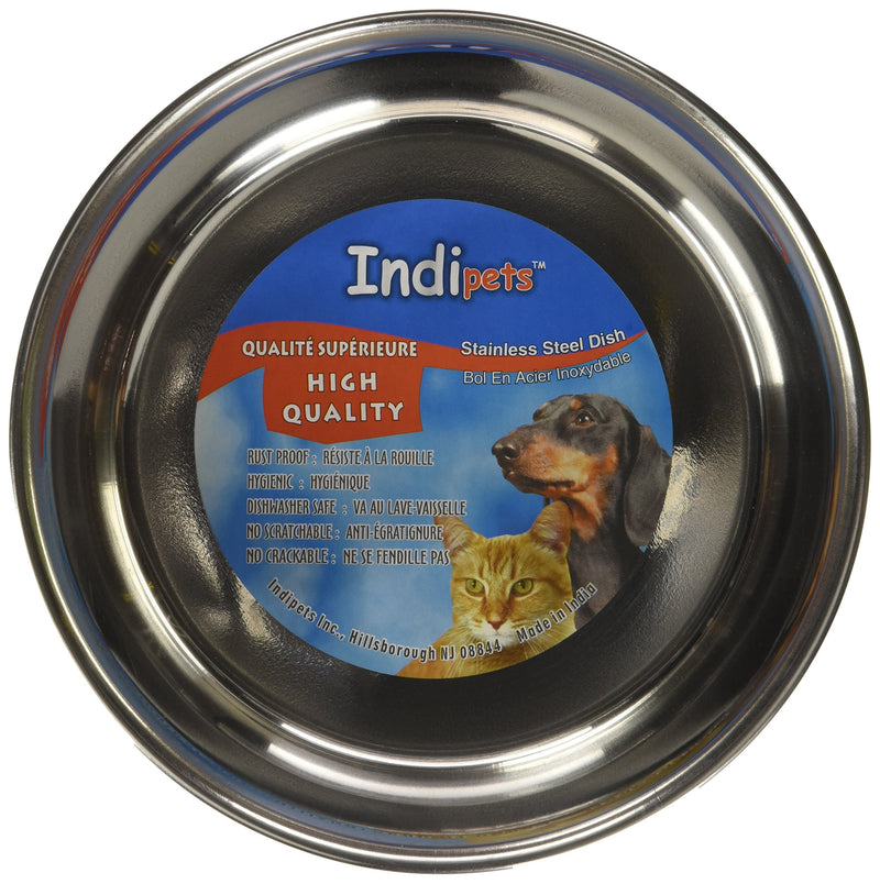 [Australia] - Indipets Stainless Steel Extra Heavy Duty Pet Bowl 1-Quart 