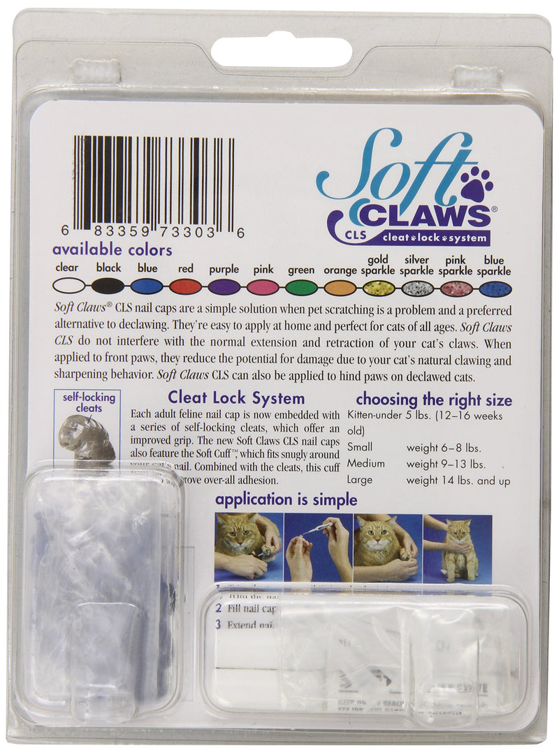 [Australia] - Soft Claws Blue Cat Nail Caps Medium 