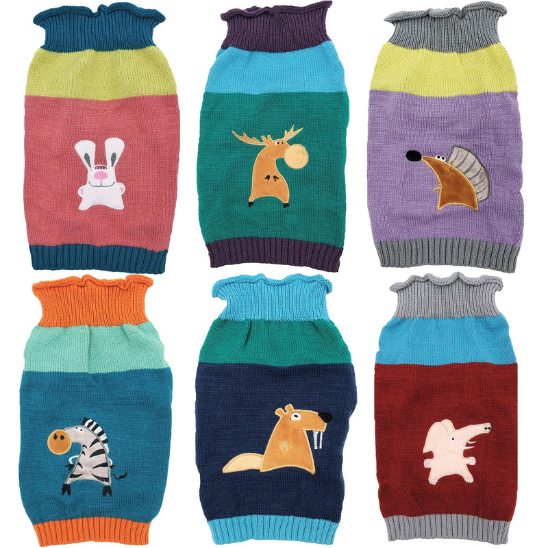 [Australia] - Dog Sweater Knitted Fashion Warm Soft Winter Clothes for Small Large Pet Cat Puppy XXS: Length - 8" Beaver 