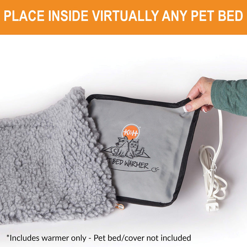 [Australia] - K&H PET PRODUCTS Pet Bed Warmer Small 8.5 X 9 Inches Gray 