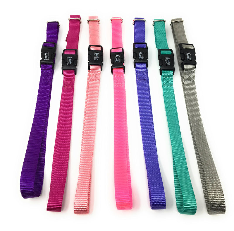 [Australia] - Sparky PetCo 3/4" Solid Nylon PetSafe Compatible Replacement Strap for Petsafe Bark Collars-PBC00-13974, PBC00-13935, PBC00-12789, PUSB-300 (Black) Light Pink 