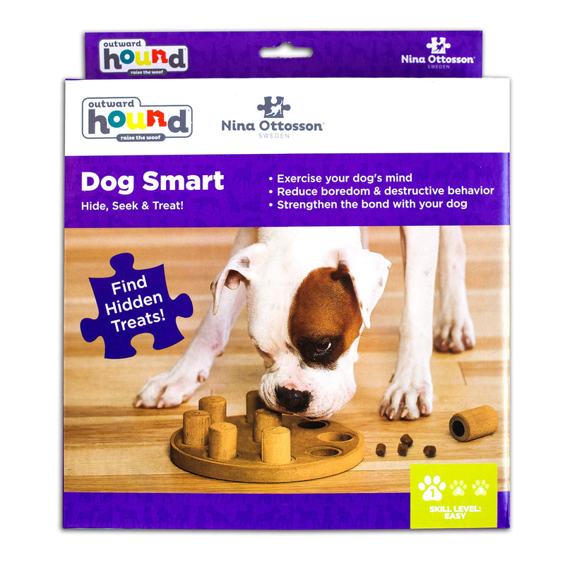 [Australia] - Outward Hound, Nina Ottosson - Interactive Puzzle Game Toy for Dogs DOG SMART COMPOSITE ORANGE LEVEL 1 (EASY) 