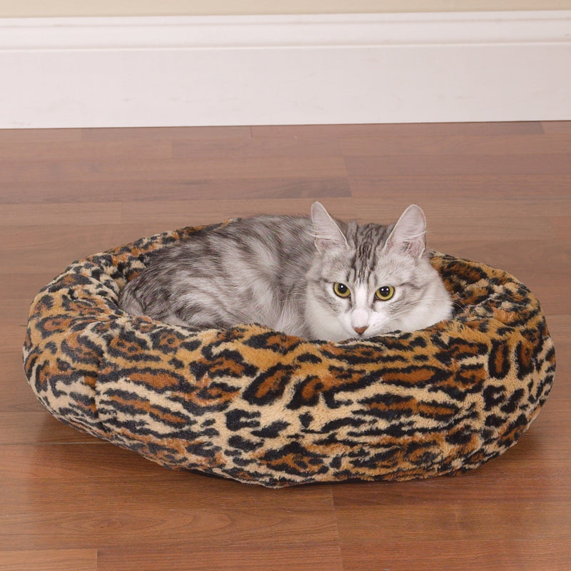 [Australia] - Slumber Pet Cozy Kitty Beds  -  Cozy and Comfortable Polyester Beds for Cats, Cheetah 