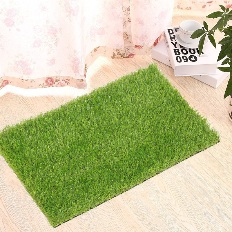 [Australia] - ECO MATRIX Artificial Grass Dog Training Door Mat Pee Pad Fake Grass Doormat Pet Turf Soft Green Lawn Rug Synthetic Grass Carpet 18*24inch 