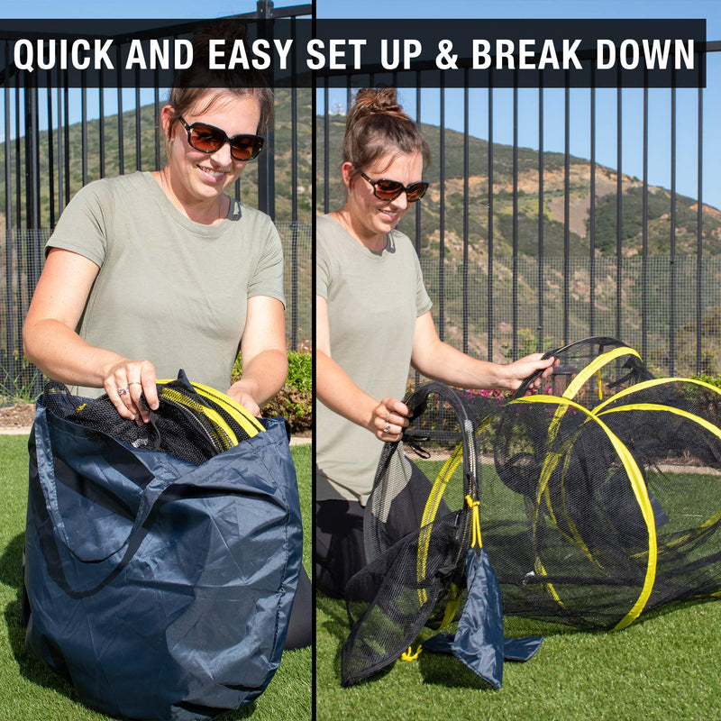 Outback Jack Outdoor Cat Enclosures For Indoor Cats (Portable Cat Tent, Outdoor Cat Tent, Cat Tunnel, and Playhouse) Play Tents for Cats and Small Animals, Outdoor Cat House, and Outside Cat Enclosure Fun Run Cat Tunnel - PawsPlanet Australia