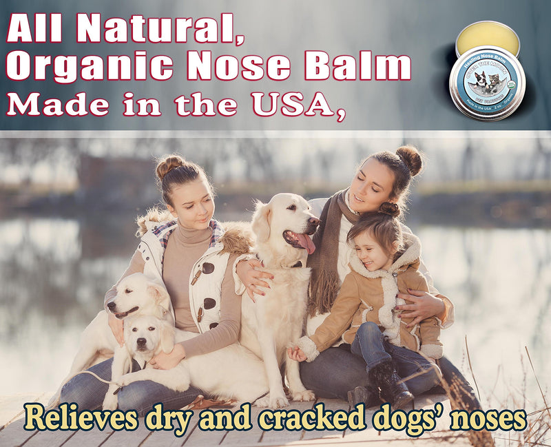 Over The Moon Pet Products Organic Dog Nose Balm- Unscented, Repairs Cracking, Dry Dog Noses, 2 Oz., Natural Sunscreen, Veterinarian Recommended - PawsPlanet Australia