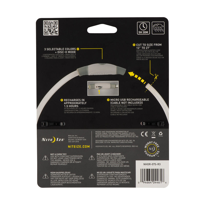 [Australia] - NiteHowl LED Safety Necklace, Universal, Reusable Visibility Necklace for Pets Disco-O Select 