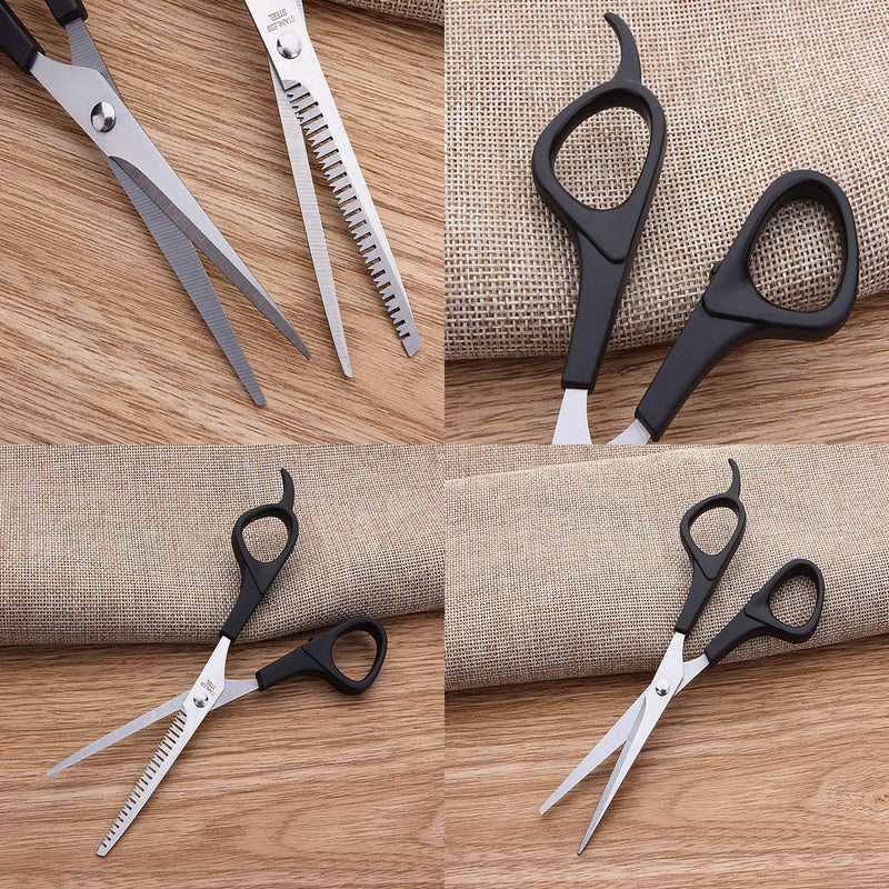 YUEMING 3Pcs Dog Grooming Scissors Set, 6.6inch Stainless Steel Pet Trimmer with Cutting Scissors Thinning Shear Curved Scissors Grooming Comb Hair Care for Cat Dog - PawsPlanet Australia