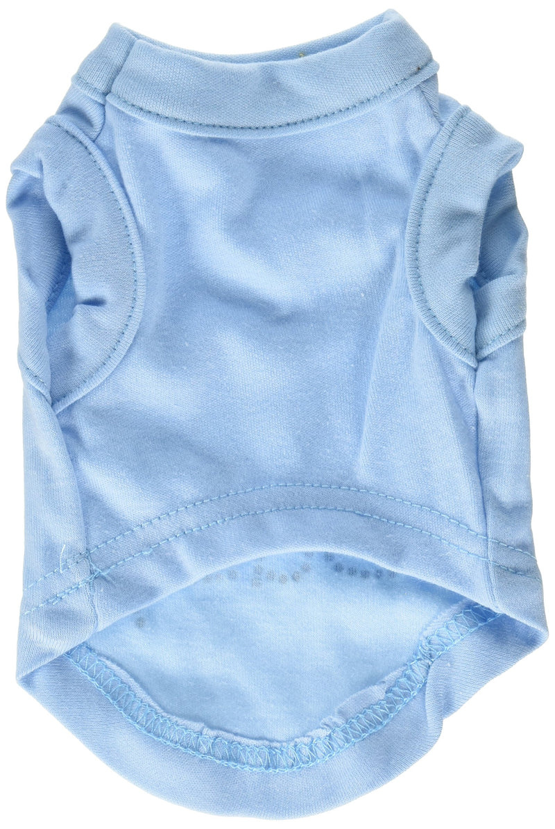 [Australia] - Mirage Pet Products 8-Inch Santa Baby Rhinestone Print Shirt for Pets, X-Small, Baby Blue 