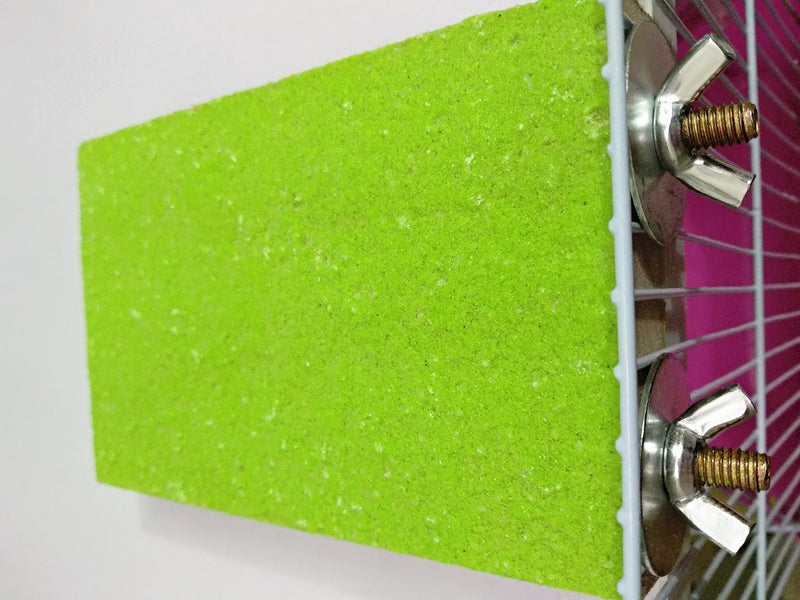 [Australia] - Hypeety Colorful Bird Perch Cage Stand Platform for Parrot Macaw African Greys Budgies Parakeet Cockatiels Natural Wood Board Safe Paw Grinding Clean Cage Toy (Random Color) B 