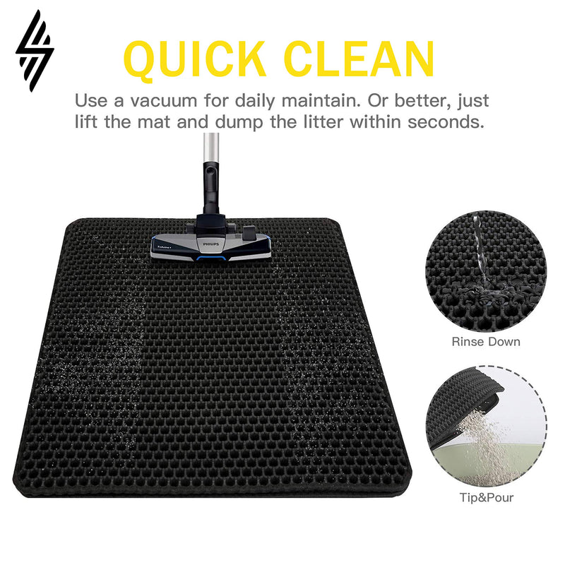 [Australia] - Litter Mat Blackhole Cat Litter Mat - Litter Trap 