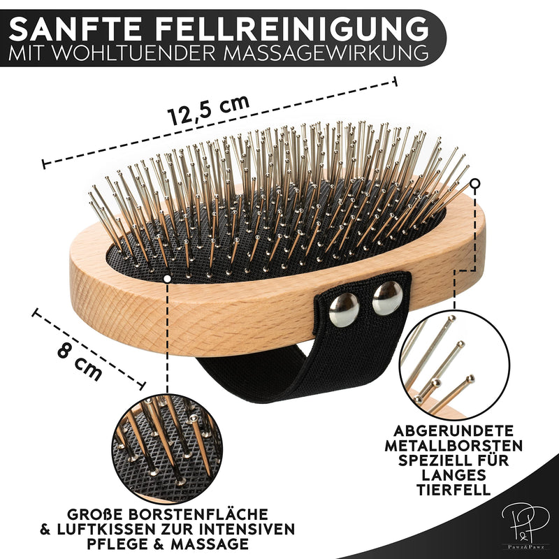 Pawz&Pawz dog brush long hair | Dog hair brush | Premium brush for dogs and cats for gentle grooming Grooming for dogs & cat brush | Dog comb with massage effect | Pet brush - PawsPlanet Australia