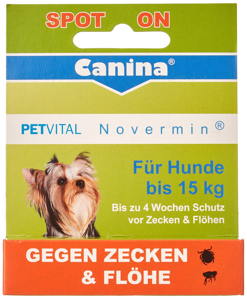 Canina Petvital Novermin for small dogs, 2 ml - PawsPlanet Australia