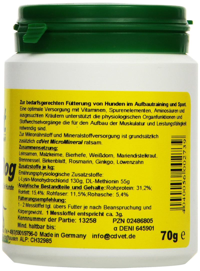 cdVet Naturprodukte Agili-Dog 70 g - Dog - Complementary feed - supply of herbs + vitamins + iron - listlessness + after illness + operation + during gestation - muscle building - - PawsPlanet Australia