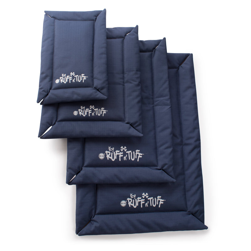 [Australia] - K&H Pet Products K-9 Ruff n' Tuff Crate Pad Extra Small Navy Blue (14" x 22") - 1260 Denier Rip-Stop Polyester for Pets That Need Extra Tough Fabric 