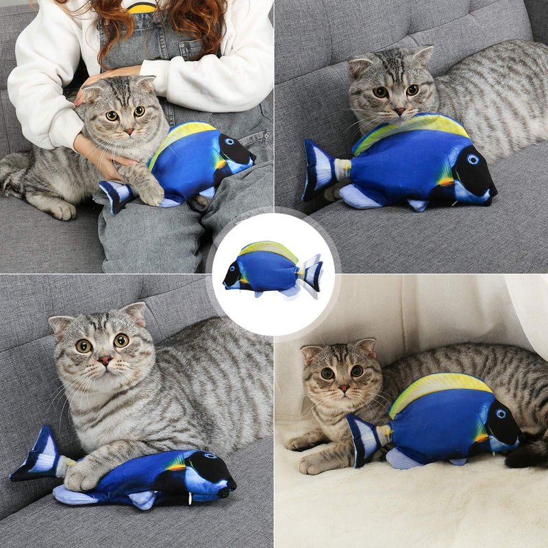 DazSpirit Cat Fish Toy Moving Fish Toy For Cats, Interactive Floppy Fish Cat Toys 28Cm Electric Flippity Fish For Indoor Cats, Catnip Fish Toy, USB Charging, Washable, For Biting, Chewing And Kicking Red - PawsPlanet Australia