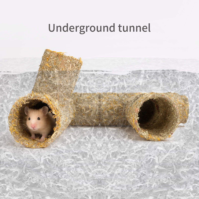 Niteangel Creative & Composable Hamster Tunnel - DIY & Build Unique Tube Burrow as Hideout for Small Sized Animals Like Hamsters Mouse Gerbils Mice - PawsPlanet Australia