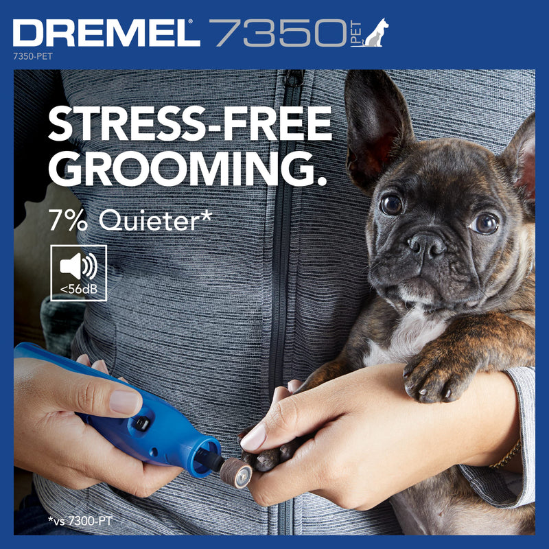 Dremel 7350-PET 4V Pet & Dog Nail Grinder, Easy-To-Use & Safe Nail Trimmer, Professional Pet Grooming Kit - Works on Large, Medium, Small Dogs & Cats New Model - PawsPlanet Australia