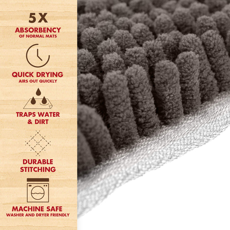 My Doggy Place - Ultra Absorbent Microfiber Chenille Dog Bath Shammy Dry Towel with Hand Pockets, Durable, Quick Drying, Washable, Prevent Mud Dirt Ash - PawsPlanet Australia